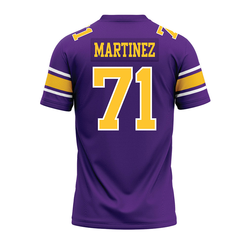LSU - NCAA Football : Brysten Martinez - Purple Premium Football Jersey-1