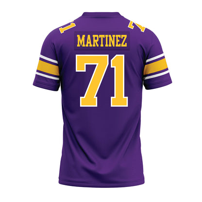 LSU - NCAA Football : Brysten Martinez - Purple Premium Football Jersey-1