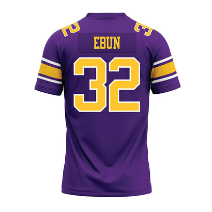 LSU - NCAA Football : Joseph Ebun - Purple Premium Football Jersey-1