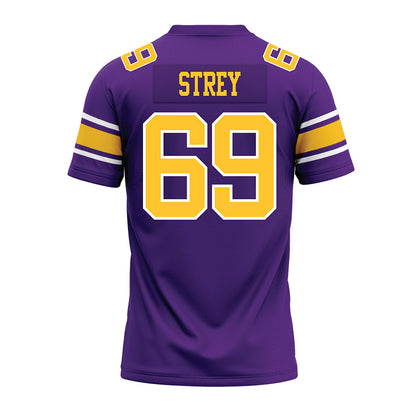 LSU - NCAA Football : Darrin Strey - Purple Premium Football Jersey-1