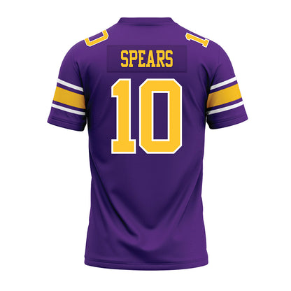 LSU - NCAA Football : Dashawn Spears - Purple Premium Football Jersey-1