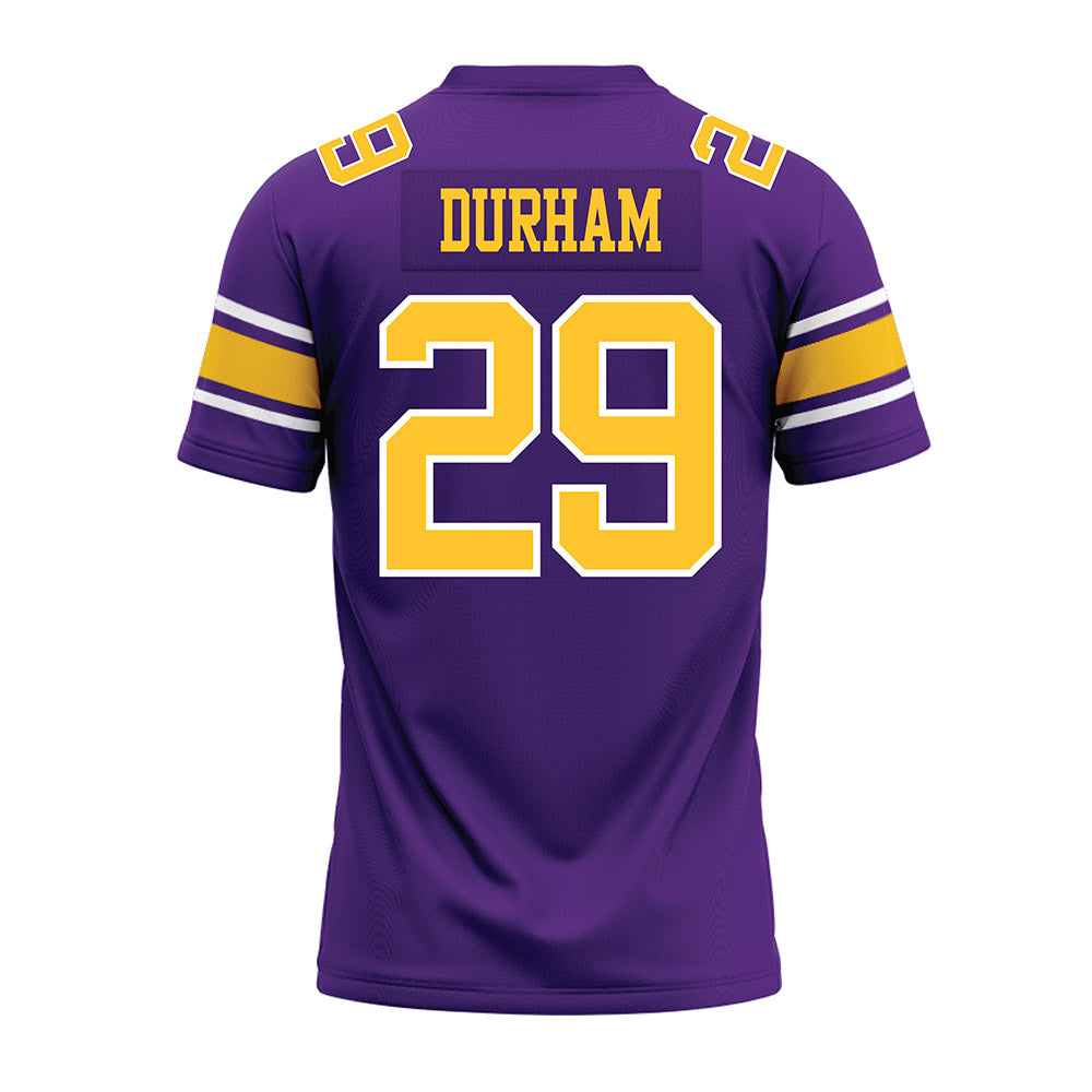 LSU - NCAA Football : Caden Durham - Purple Premium Football Jersey-1