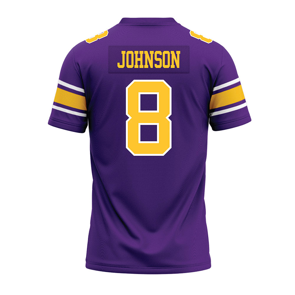 LSU - NCAA Football : Jujuan Johnson - Purple Premium Football Jersey-1