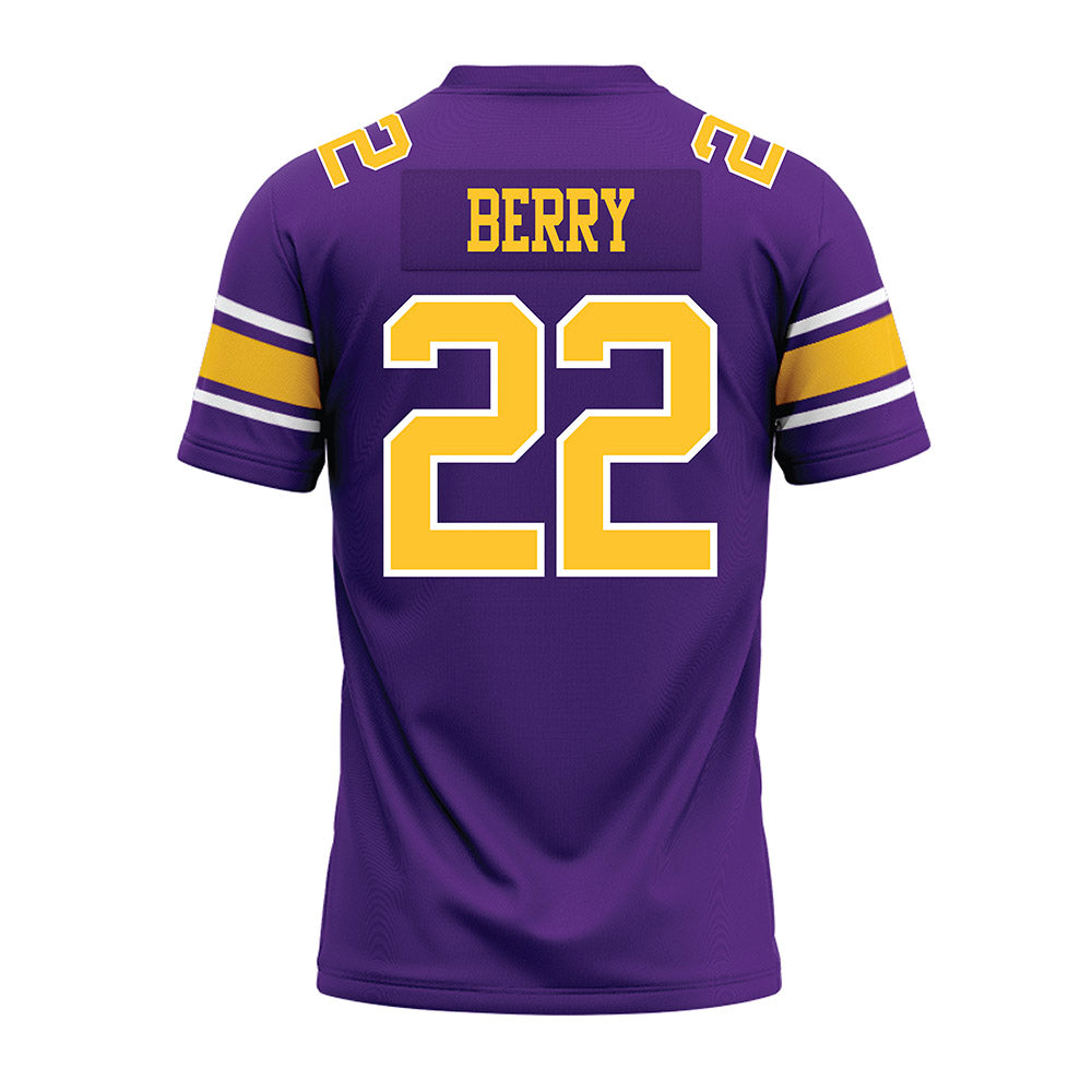 LSU - NCAA Football : Harlem Berry - Purple Premium Football Jersey-1