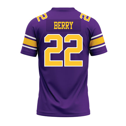 LSU - NCAA Football : Harlem Berry - Purple Premium Football Jersey-1