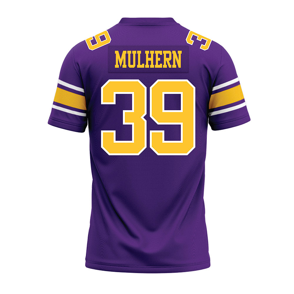 LSU - NCAA Football : Mack Mulhern - Purple Premium Football Jersey-1