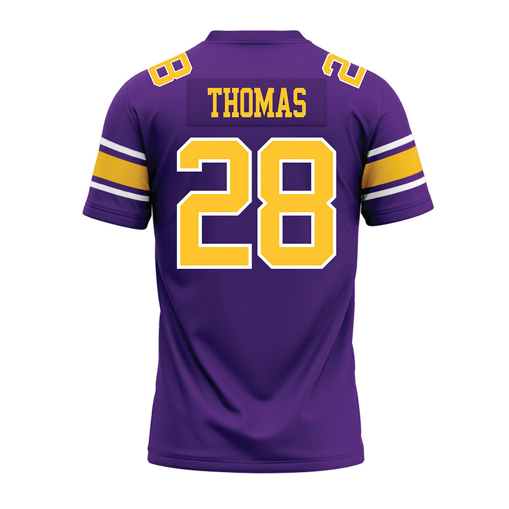 LSU - NCAA Football : Jhase Thomas - Purple Premium Football Jersey-1