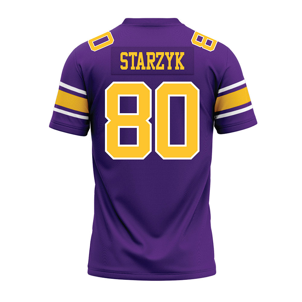 LSU - NCAA Football : Scott Starzyk - Purple Premium Football Jersey-1