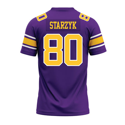 LSU - NCAA Football : Scott Starzyk - Purple Premium Football Jersey-1