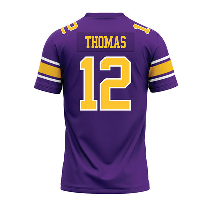 LSU - NCAA Football : Malachi Thomas - Purple Premium Football Jersey-1