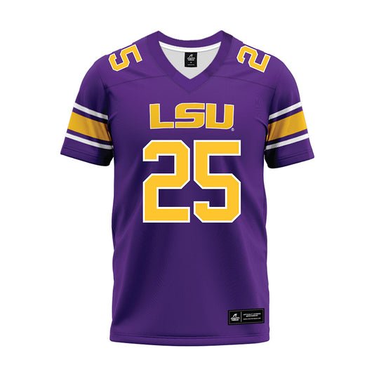LSU - NCAA Football : Rod Gainey jr - Purple Premium Football Jersey-0