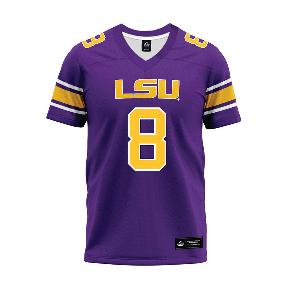 LSU - NCAA Football : Jujuan Johnson - Purple Premium Football Jersey-0