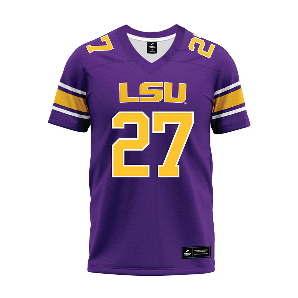 LSU - NCAA Football : Dezyrian Ellis - Purple Premium Football Jersey-0