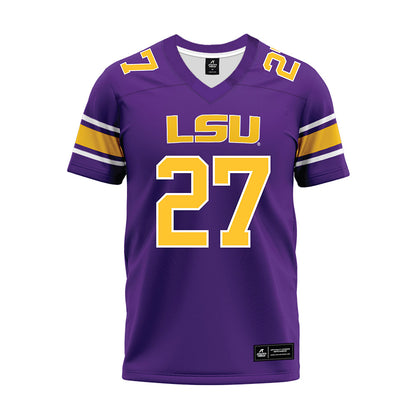 LSU - NCAA Football : Dezyrian Ellis - Purple Premium Football Jersey-0