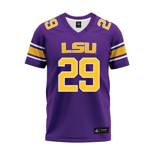 LSU - NCAA Football : Caden Durham - Purple Premium Football Jersey-0