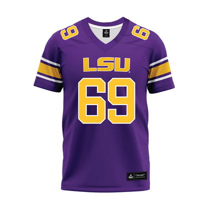 LSU - NCAA Football : Darrin Strey - Purple Premium Football Jersey-0