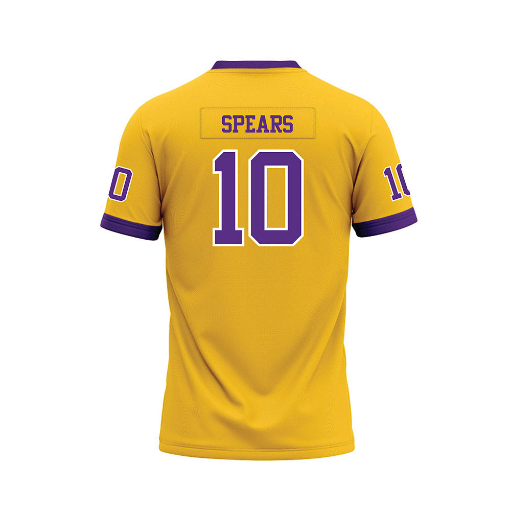 LSU - NCAA Football : Dashawn Spears - Gold Premium Football Jersey-1