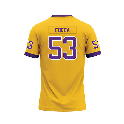 LSU - NCAA Football : Hayes Fuqua - Gold Premium Football Jersey-1