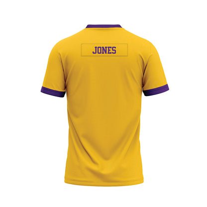 LSU - NCAA Football : Dilin Jones - Gold Premium Football Jersey-1