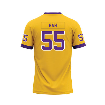 LSU - NCAA Football : Aliou Bah - Gold Premium Football Jersey-1