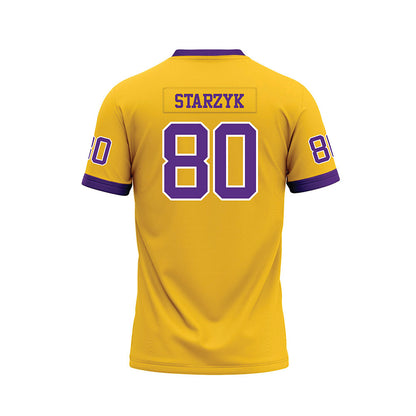 LSU - NCAA Football : Scott Starzyk - Gold Premium Football Jersey-1