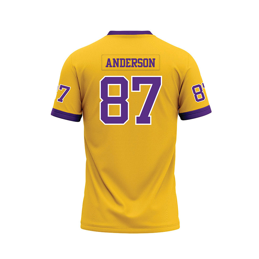 LSU - NCAA Football : JC Anderson - Gold Premium Football Jersey-1