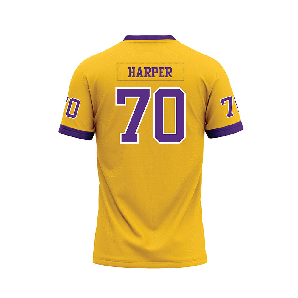 LSU - NCAA Football : Devin Harper - Gold Premium Football Jersey-1