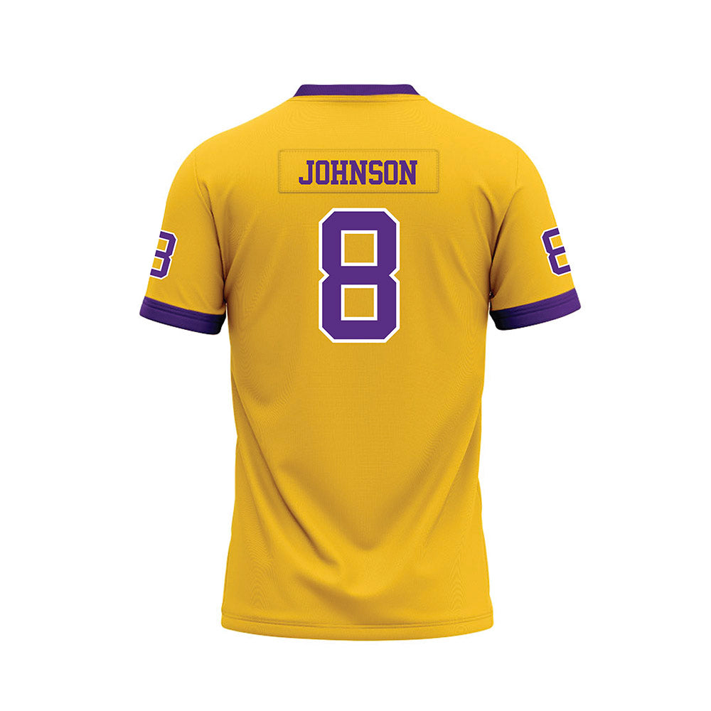 LSU - NCAA Football : Jujuan Johnson - Gold Premium Football Jersey-1