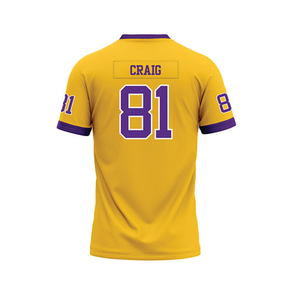 LSU - NCAA Football : Landon Craig - Gold Premium Football Jersey-1