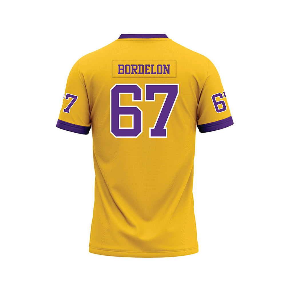 LSU - NCAA Football : Bo Bordelon - Gold Premium Football Jersey-1