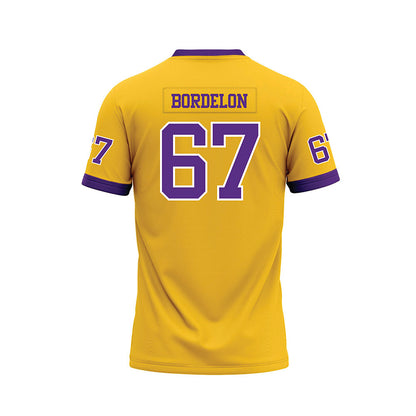 LSU - NCAA Football : Bo Bordelon - Gold Premium Football Jersey-1