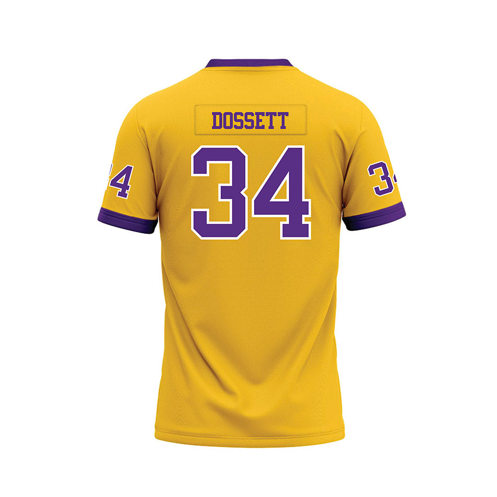 LSU - NCAA Football : Mason Dossett - Gold Premium Football Jersey-1