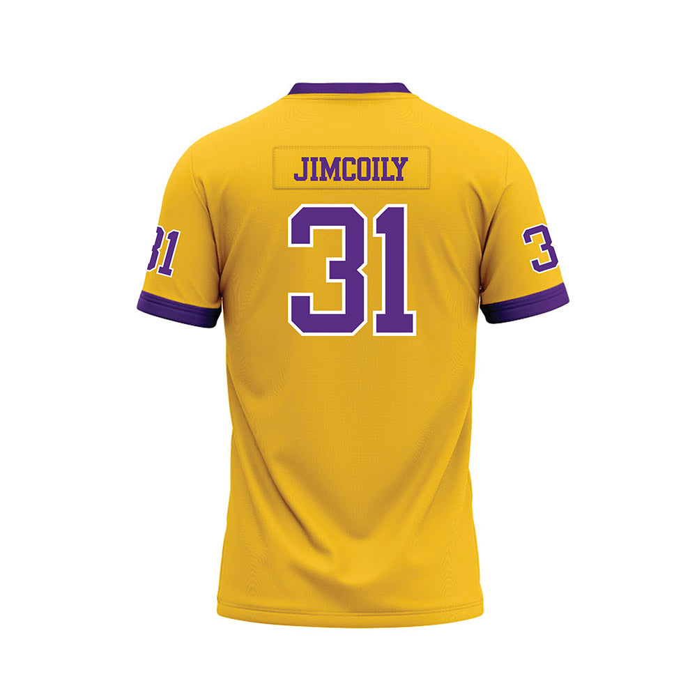 LSU - NCAA Football : CJ Jimcoily - Gold Premium Football Jersey-1