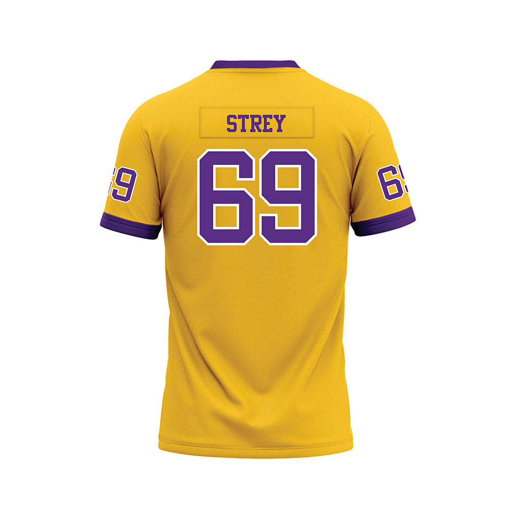 LSU - NCAA Football : Darrin Strey - Gold Premium Football Jersey-1