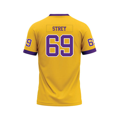 LSU - NCAA Football : Darrin Strey - Gold Premium Football Jersey-1
