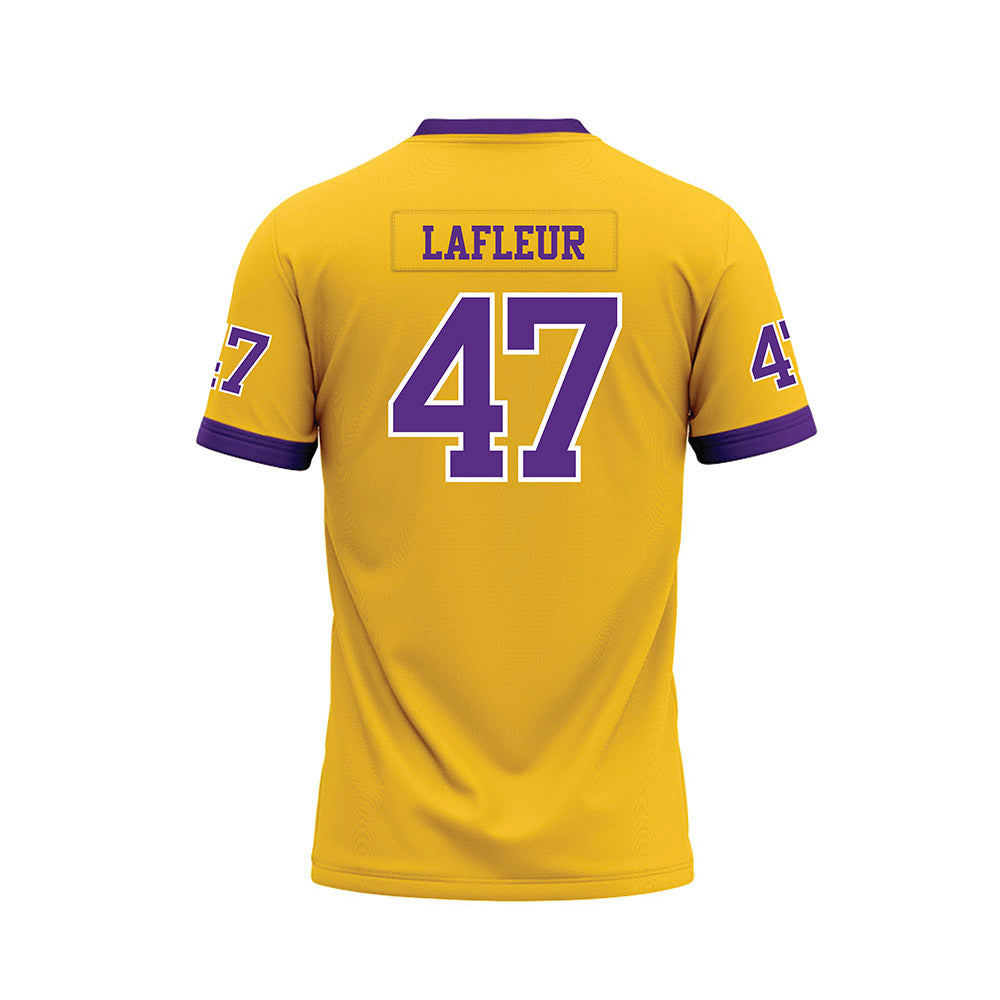 LSU - NCAA Football : JD LaFleur - Gold Premium Football Jersey-1