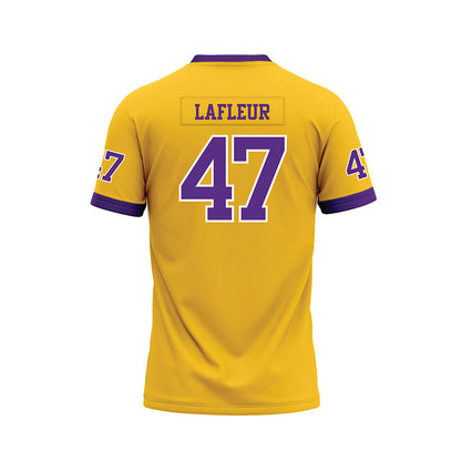 LSU - NCAA Football : JD LaFleur - Gold Premium Football Jersey-1