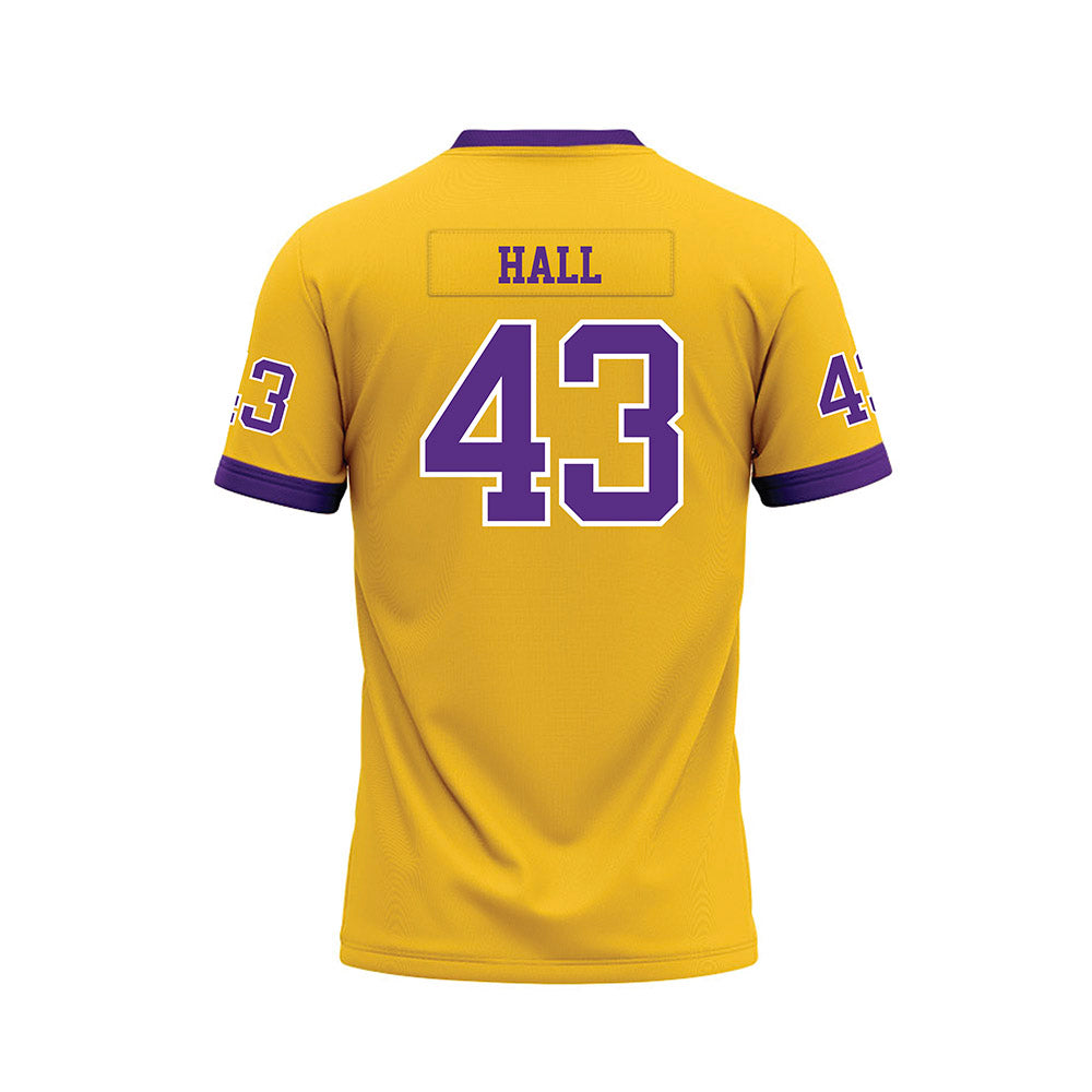 LSU - NCAA Football : Silas Hall - Gold Premium Football Jersey-1