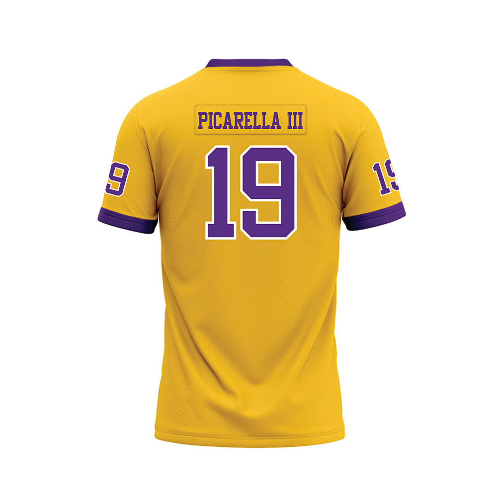 LSU - NCAA Football : Emile Picarella III - Gold Premium Football Jersey-1