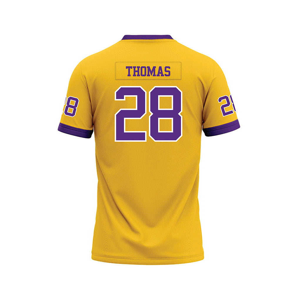 LSU - NCAA Football : Jhase Thomas - Gold Premium Football Jersey-1