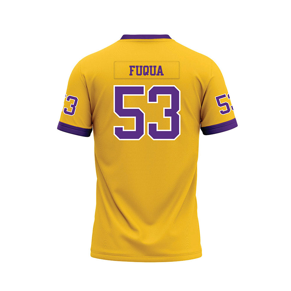 LSU - NCAA Football : Hayes Fuqua - Gold Premium Football Jersey-1