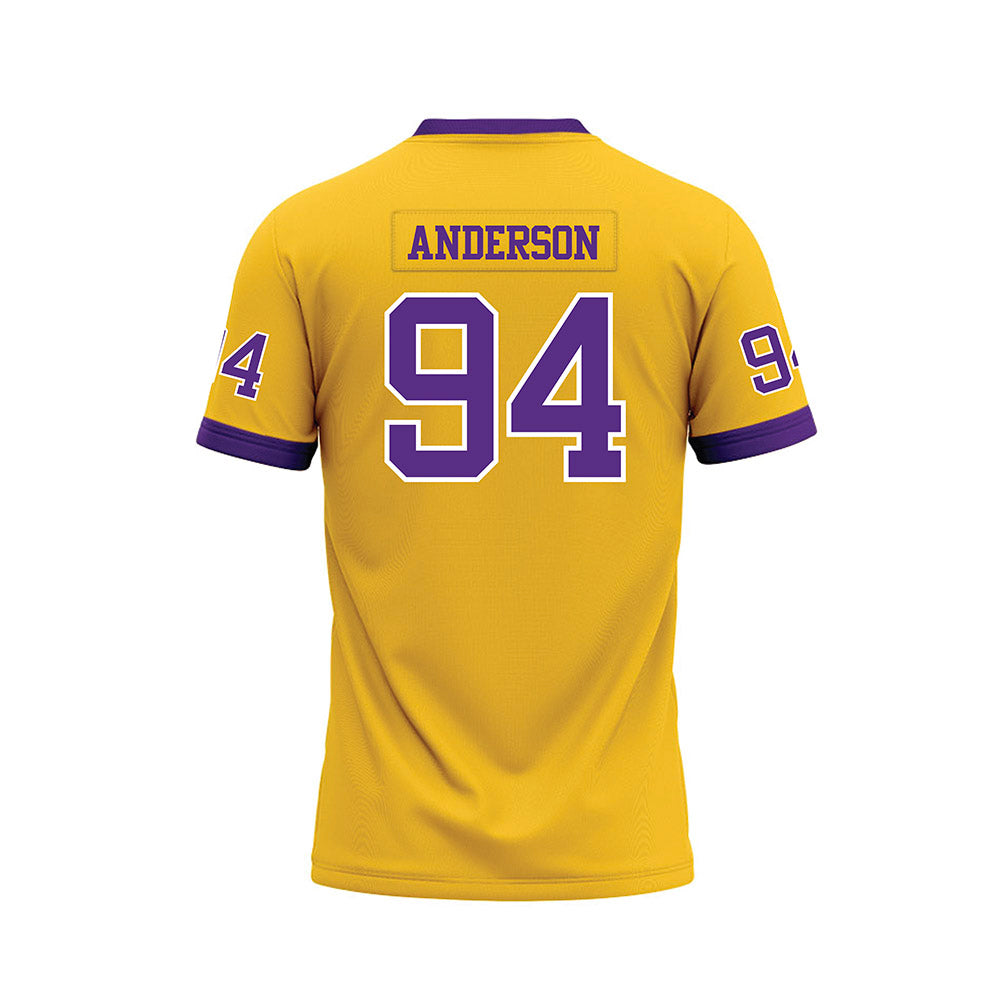 LSU - NCAA Football : Richard Anderson - Gold Premium Football Jersey-1
