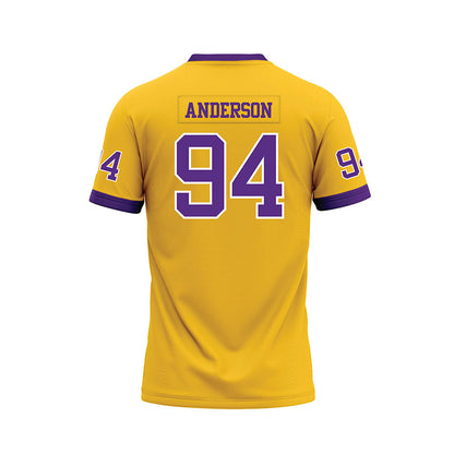 LSU - NCAA Football : Richard Anderson - Gold Premium Football Jersey-1