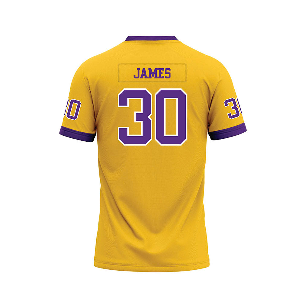 LSU - NCAA Football : Treylan James - Gold Premium Football Jersey-1