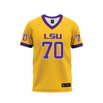 LSU - NCAA Football : Devin Harper - Gold Premium Football Jersey-0