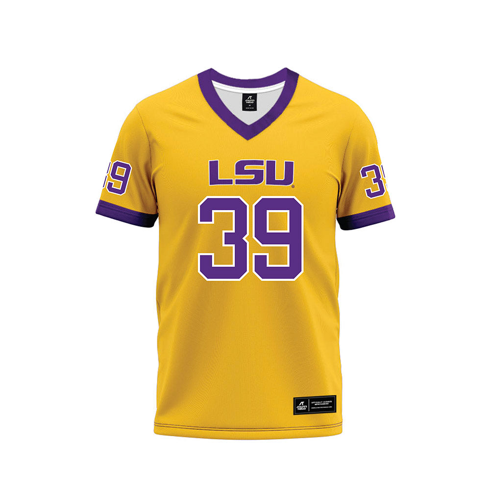 LSU - NCAA Football : Mack Mulhern - Gold Premium Football Jersey-0