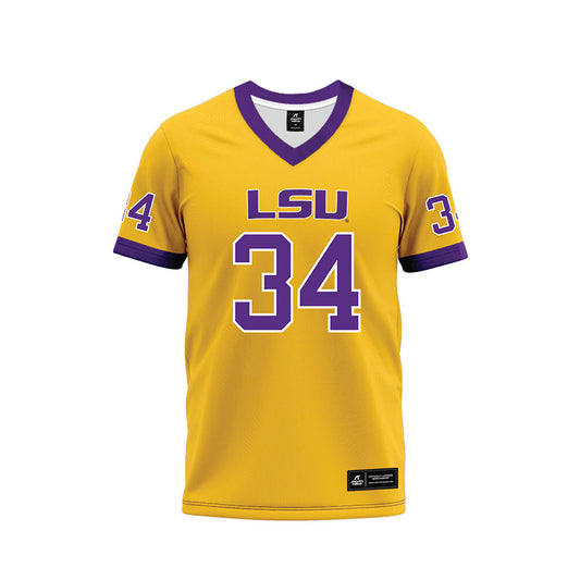 LSU - NCAA Football : Mason Dossett - Gold Premium Football Jersey-0