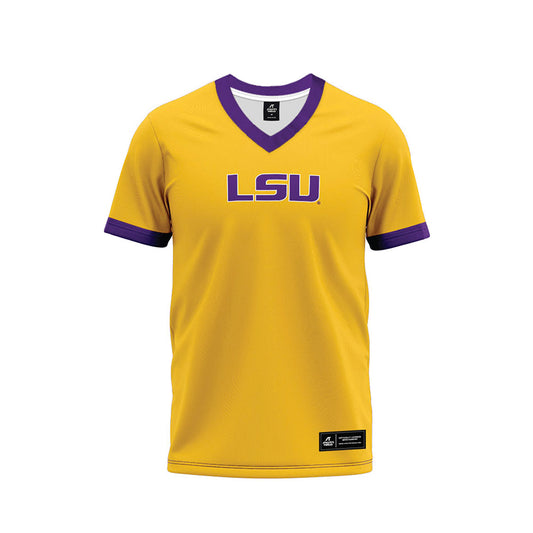 LSU - NCAA Football : Eugene Wilson III - Gold Premium Football Jersey-0