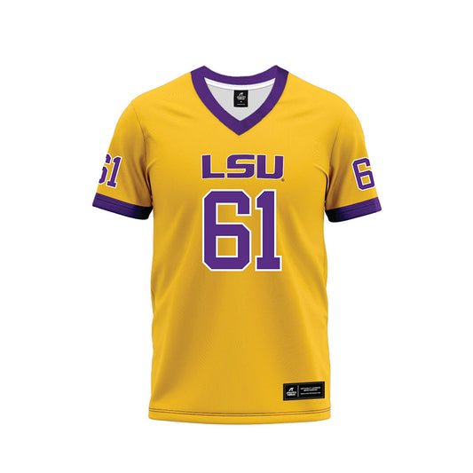 LSU - NCAA Football : Braelin Moore - Gold Premium Football Jersey-0