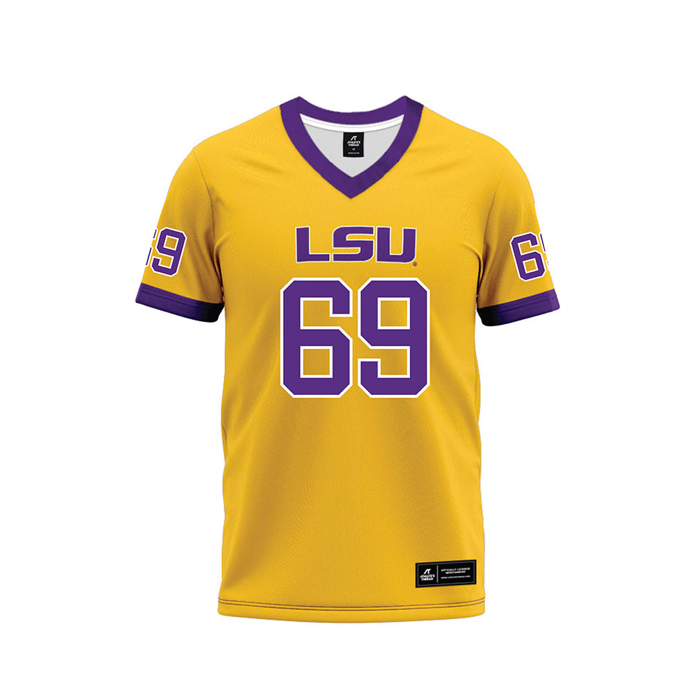LSU - NCAA Football : Darrin Strey - Gold Premium Football Jersey-0